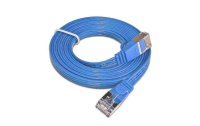 SLIM Slimpatchkabel  Cat 6, STP, 0.75 m, Blau