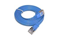 SLIM Slimpatchkabel  Cat 6, STP, 10 m, Blau