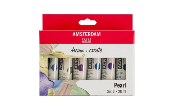 Amsterdam Acrylfarbe Pearl 6 Tuben à 20 ml