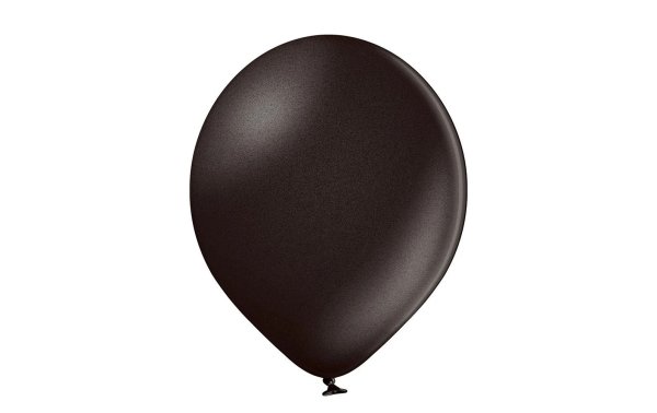 Belbal Luftballon Metallic Schwarz glanz, Ø 30 cm, 50 Stück