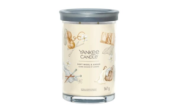 Yankee Candle Signature Duftkerze Soft Wool & Amber Signature Large Tumbler
