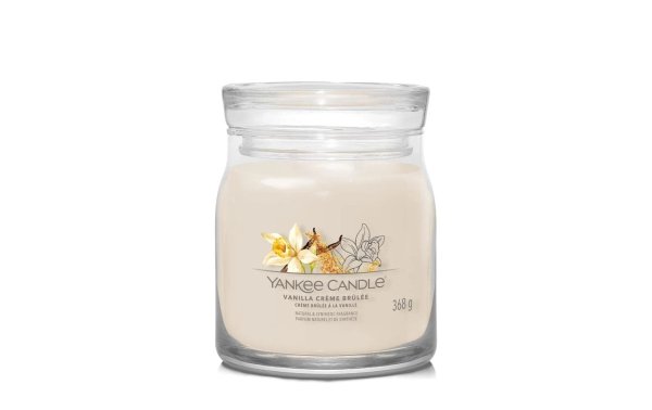 Yankee Candle Signature Duftkerze Vanilla Crème Brûlée Signature Medium Jar