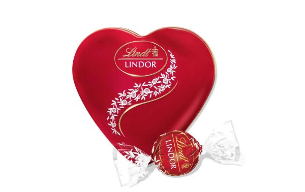 Lindt Schokoladen-Pralinen Lindor Kugeln Milch Herz 62 g