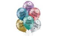 Belbal Luftballon Happy Birthday Mehrfarbig , Ø 30 cm, 50 Stück