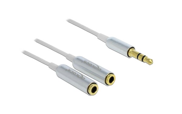 Delock Audio-Kabel Klinke 3.5mm, male - Klinke 3.5mm, female 0.25 m