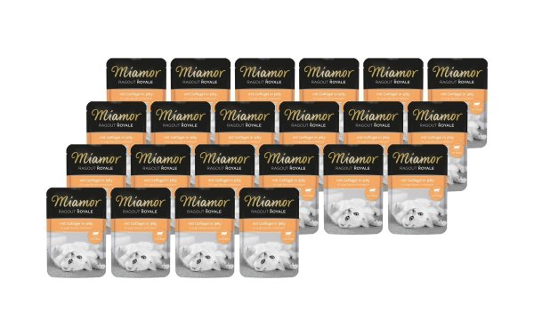 Miamor Nassfutter Ragout Royale Kitten Geflügel Gelée, 22 x 100 g