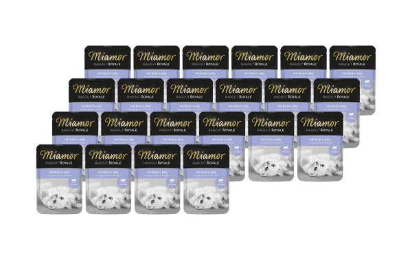 Miamor Nassfutter Ragout Royale Kitten Rind Gelée, 22 x 100 g