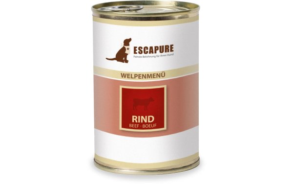 Escapure Nassfutter Welpen Rind, 400 g