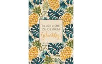 Natur Verlag Geburtstagskarte Ananas 17.5 x 12.2 cm