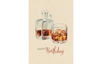 Natur Verlag Geburtstagskarte Whiskey 17.5 x 12.2 cm