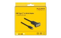 Delock Serial-Adapter USB-C – RS-232 D-Sub 9 Pin mit Muttern 2 m