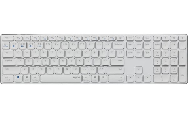 Rapoo Tastatur E9800M ultraslim Weiss