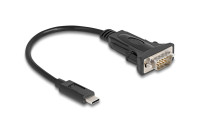 Delock Serial-Adapter USB-C – RS-232 D-Sub 9 Pin mit Schraube 0.25m