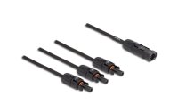 Delock Splitter Kabel DL4 1x Stecker zu 3x Buchse 4 mm², 35 cm