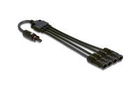 Delock Splitter Kabel DL4 1x Buchse zu 4x Stecker 4 mm², 50 cm