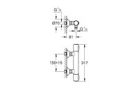 GROHE Duscharmatur Precision Flow Thermostat 1/2″, Chrom