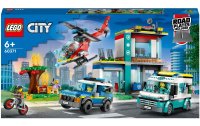 LEGO® City Hauptquartier der Rettungsfahrzeuge 60371