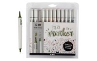 Creativ Company Filzstift Sketch Marker Pastell 12...