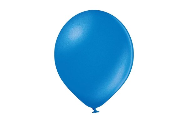 Belbal Luftballon Metallic Blau, Ø 30 cm, 50 Stück