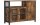 VASAGLE Kommode mit 3 Türen 110 x 75 cm, Braun/Schwarz