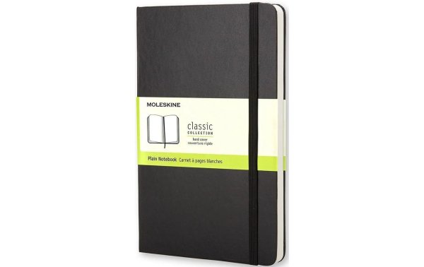 Moleskine Notizbuch Classic A6 Blanko, Schwarz, 192 Seiten