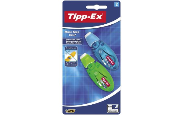 Tipp-Ex Korrekturroller Micro Tape Twist 8 m x 5 mm 2 Stück