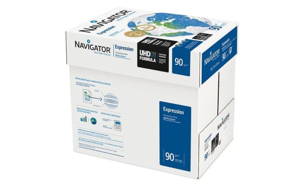 Fischer Papier Kopierpapier Navigator Expression A4 90 g/m², 2500 Blatt