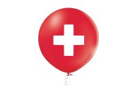 Belbal Luftballon Schweiz Rot/Weiss, Ø 60 cm, 2...