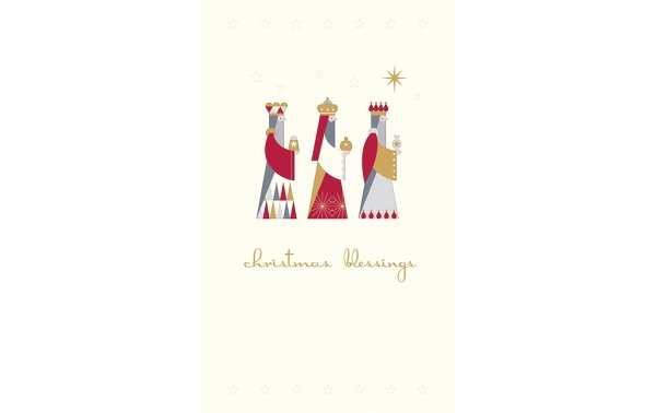 Cart Weihnachtskarte Simpel 3 Könige 1 Stück