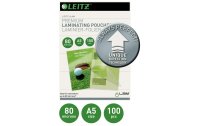 Leitz Laminierfolie Premium A5, 80 µm, 100 Stück, Glänzend