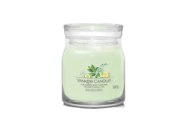 Yankee Candle Signature Duftkerze Cucumber Mint Cooler Signature Medium Jar