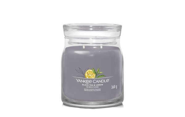 Yankee Candle Signature Duftkerze Black Tea & Lemon Signature Medium Jar