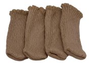 Dameco Bodenschoner Uni 4er Set, Beige