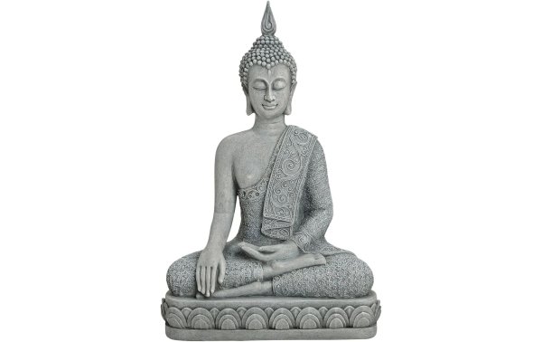 G. Wurm Dekofigur Buddha sitzend 39 cm, Polyresin