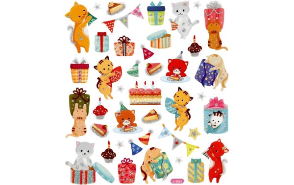 Creativ Company Motivsticker Katze/Geburtstag 1 Blatt