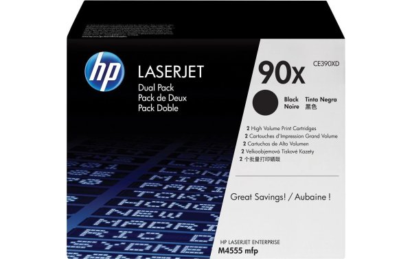 HP Toner Nr. 90X (CE390X) Black (2er-Pack)