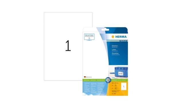 HERMA Universal-Etiketten Premium, 21 x 29.7 cm, 25 Etiketten