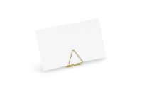 Partydeco Tischkarte Halter Triangel 2.3 cm, 10 Stück, Gold