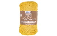 Glorex Wolle Makramee Cotton 2 mm, 250g, Senfgelb