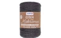 Glorex Wolle Makramee Cotton 2 mm, 250g, Anthrazit