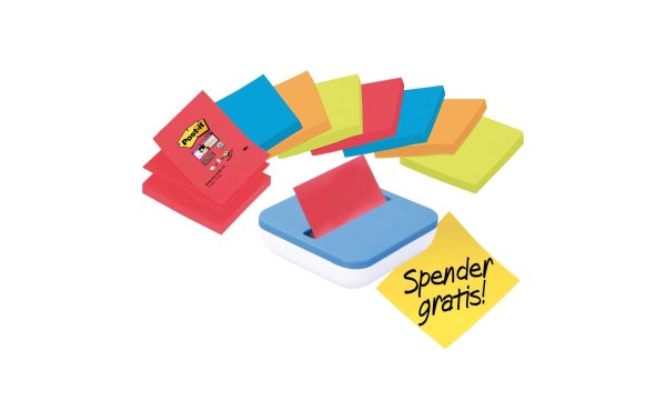 Post-it Notizzettel-Dispenser Super Sticky Z-Notes 76 x 76 mm