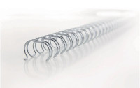 GBC Binderücken WireBind 8 mm Silber, 100 Stück
