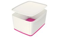 Leitz Aufbewahrungsbox MyBox Gross Weiss/Pink