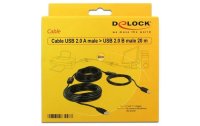 Delock USB 2.0-Kabel  USB A - USB B 20 m