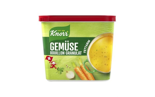 Knorr Gemüse Extrakt Bouillon Granulat fettarm 600 g