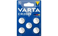 Varta Knopfzelle CR2025 5 Stück