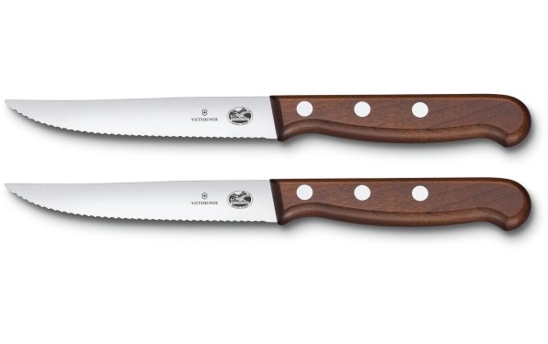 Victorinox Steak-Pizzamesser-Set 2 Stück, Ahornholz