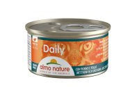 Almo Nature Nassfutter Daily Mousse mit Thunfisch und Huhn, 24 x 85 g