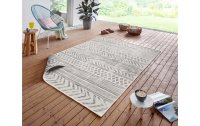 Northrugs Teppich Twin Supreme Biri, 160 x 230 cm, Crème/Grau