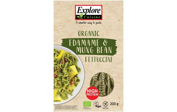 Explore Cuisine Teigwaren Bio Fettuccine Edamame und Mungobohne 200 g